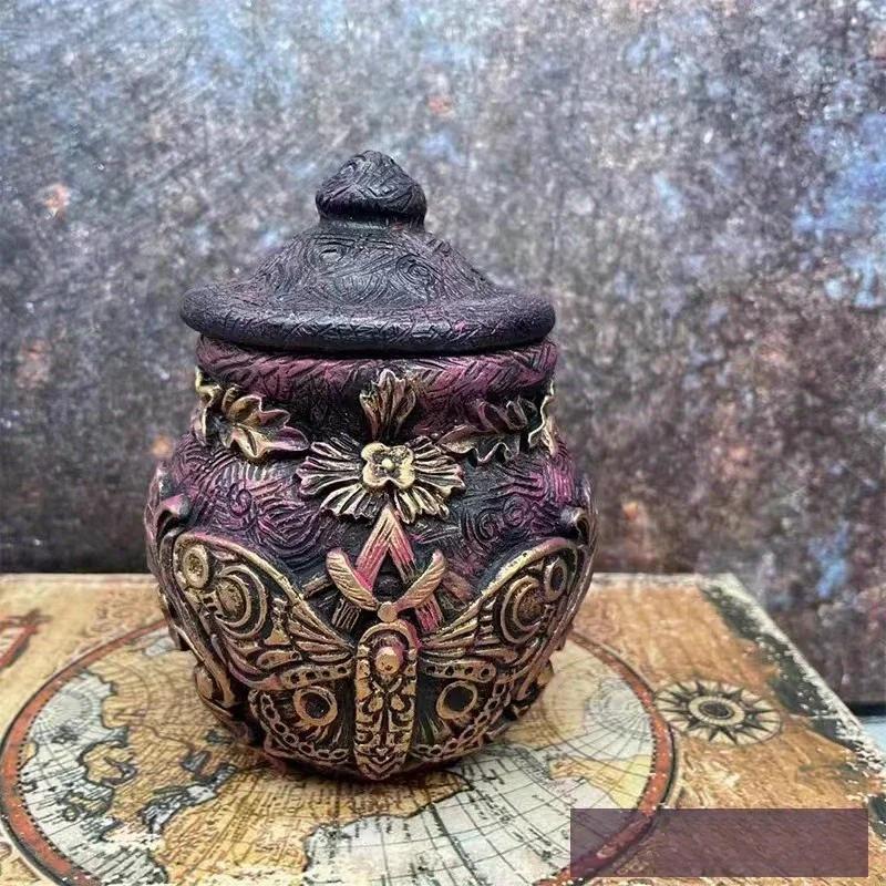 New Vintage Creative Witch Bottle Celestial Body Home Decor Ornaments Moon Water Bottle Face Painting Teng Vase Resin Ornaments бронзовый
New Vintage Creative Witch Bottle Celestial Body Home Decor Ornaments Moon Water Bottle Face Painting Teng Vase Resin Ornaments бронзовый