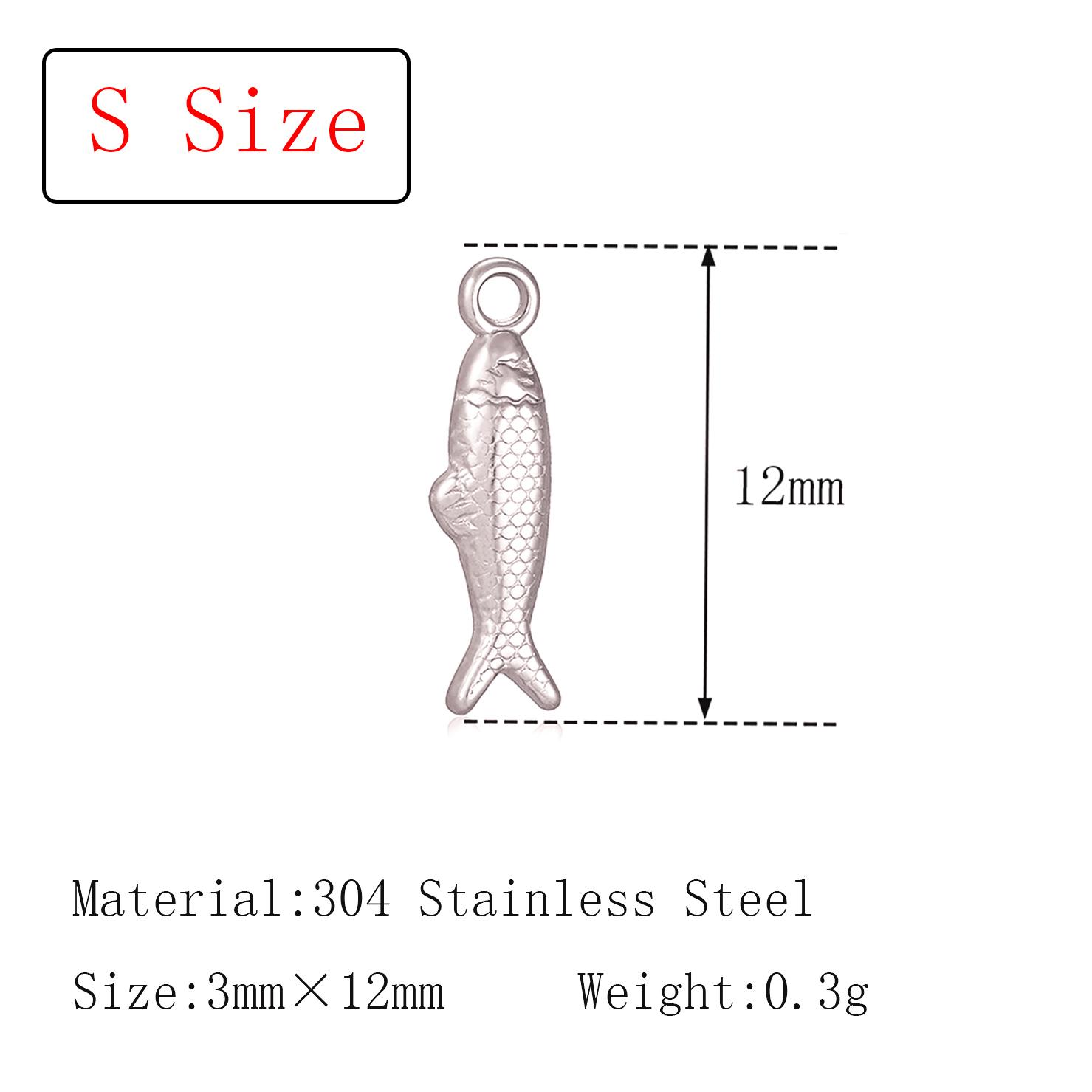 3Pcs Stainless Steel Fish Charm Ocean Animal 3D Sea Fish Pendant Gold Color Plated DIY Bracelet Necklace for Jewelry Making
3Pcs Stainless Steel Fish Charm Ocean Animal 3D Sea Fish Pendant Gold Color Plated DIY Bracelet Necklace for Jewelry Making