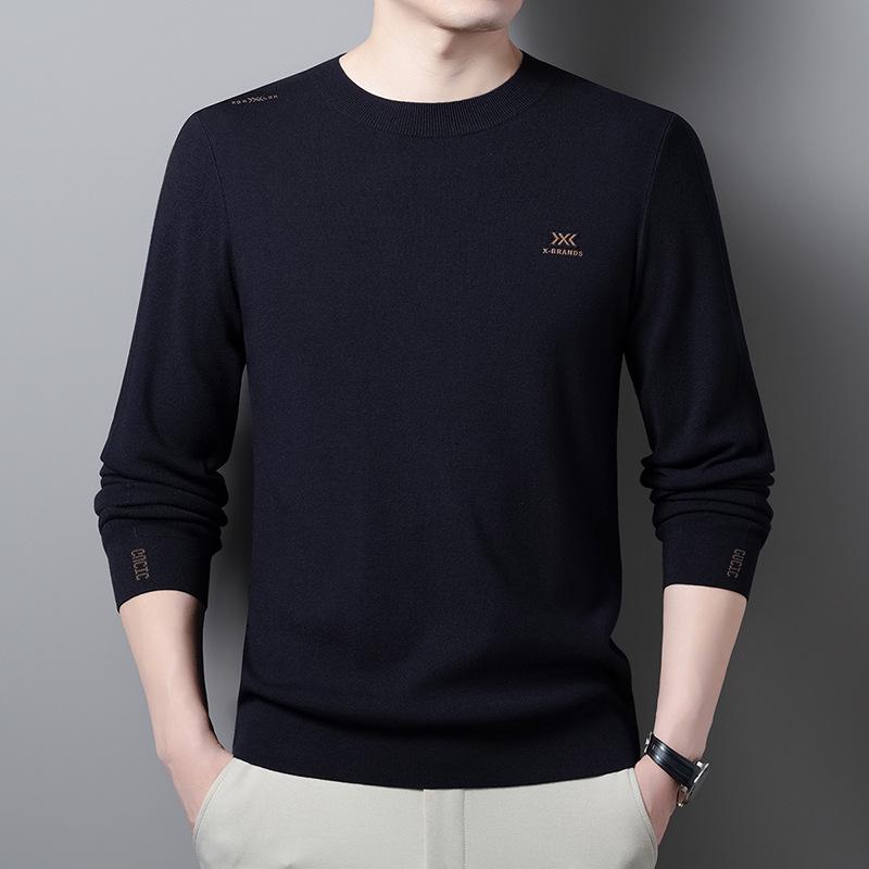 Men s Autumn Solid Color Round Neck Knitwear Pullover Sweater: Loose Fit, Long Sleeve, Versatile Base Layer Hoodie. XL темно-синього кольору
Men s Autumn Solid Color Round Neck Knitwear Pullover Sweater: Loose Fit, Long Sleeve, Versatile Base Layer Hoodie. XL темно-синього кольору