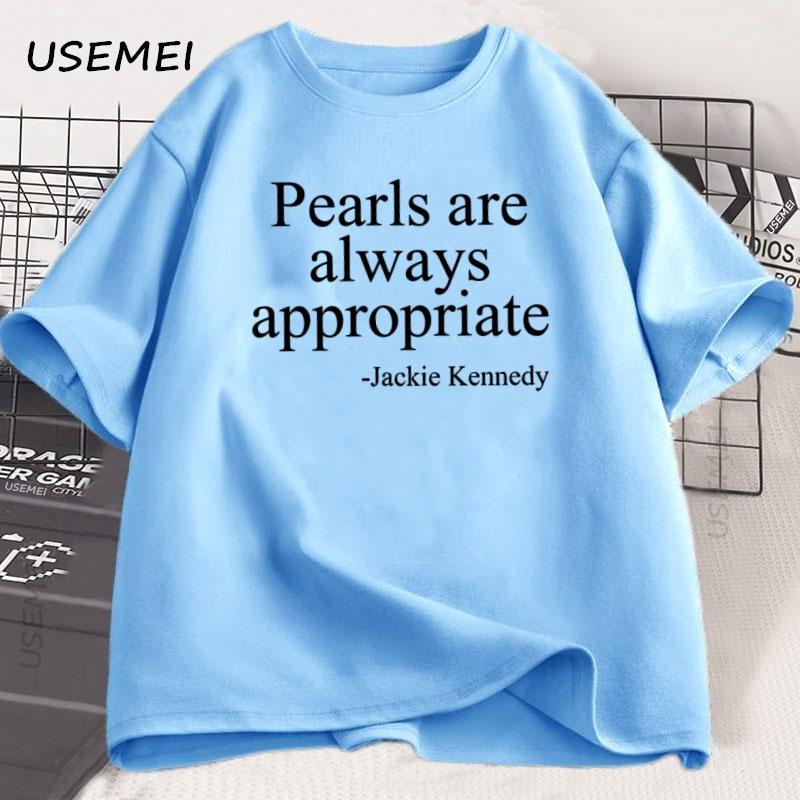 Pearls Are Always Appropriate Tshirt for Women Ladies Pearl Perfection Tee Cute Trendy Cotton Short Sleeve Tshirt Streetwear 4XL
Pearls Are Always Appropriate Tshirt for Women Ladies Pearl Perfection Tee Cute Trendy Cotton Short Sleeve Tshirt Streetwear 4XL