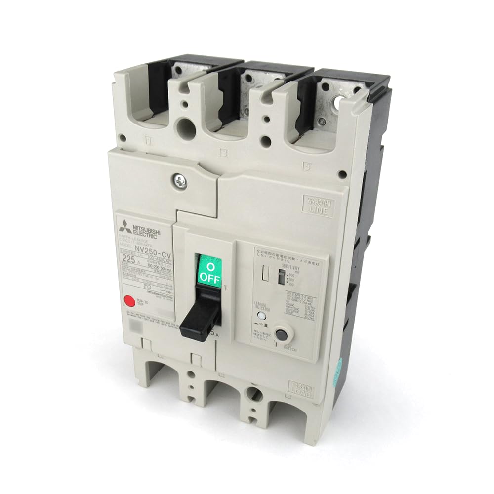 Mitsubishi Electric 3P 225A Earth Leakage Circuit Breaker NN NV250-CV 1.2.500MA (3 Pole) (AC 100-440)
Mitsubishi Electric 3P 225A Earth Leakage Circuit Breaker NN NV250-CV 1.2.500MA (3 Pole) (AC 100-440)
