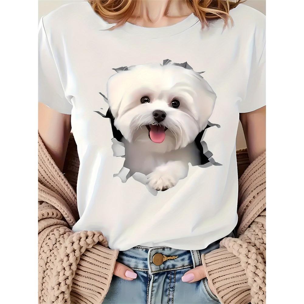 Women s 3D Print T-Shirt - Comfy Short Sleeve Crew Neck, Medium Stretch Casual Top for Spring Breathable Tee, Printed Shirt, Trendy Wear XL
Women s 3D Print T-Shirt - Comfy Short Sleeve Crew Neck, Medium Stretch Casual Top for Spring Breathable Tee, Printed Shirt, Trendy Wear XL