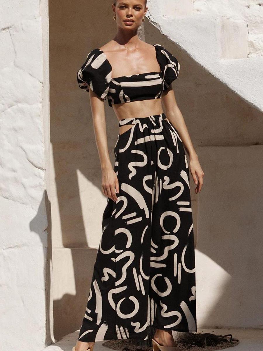 Women s Summer New Arrivals Hollow Puff Sleeve Maxi Dress Set XL чорний
Women s Summer New Arrivals Hollow Puff Sleeve Maxi Dress Set XL чорний