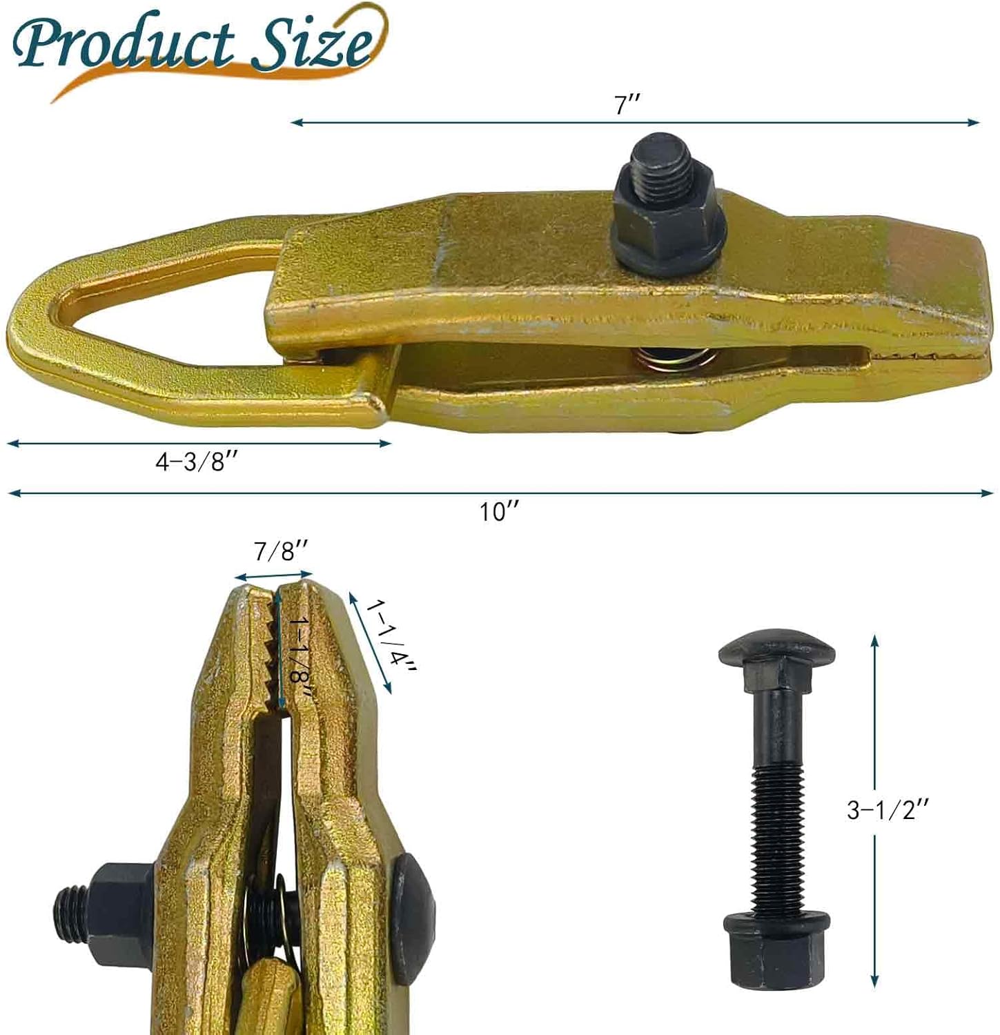 2-тонный зажим-стяжка с длинным носом для ремонта кузова автомобиля, самозатягивающийся инструмент для захвата рамы United States
2-тонный зажим-стяжка с длинным носом для ремонта кузова автомобиля, самозатягивающийся инструмент для захвата рамы United States