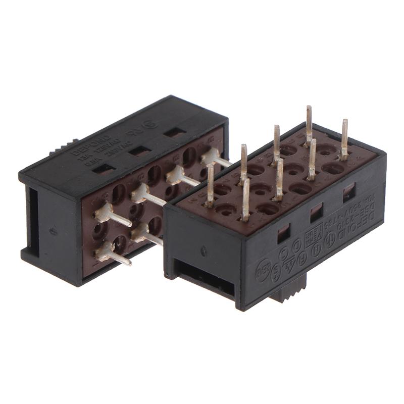 2Pcs Dse-2310 Загострені шпильки 0A250V Тумблер Позувковий перемикач для фена one size
2Pcs Dse-2310 Загострені шпильки 0A250V Тумблер Позувковий перемикач для фена one size