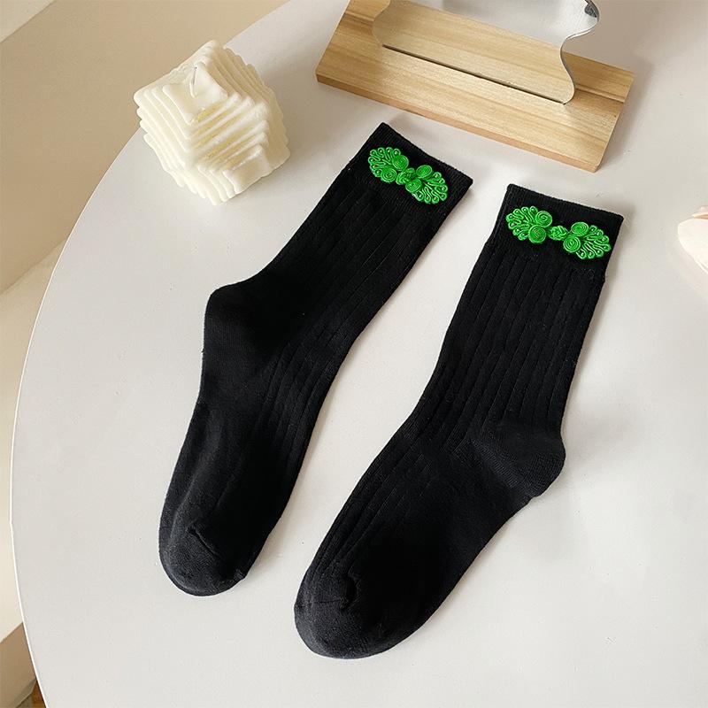 Autumn And Winter Personalized Women S Socks Women S Pit Strip Cotton Socks Chinese Style Cheongsam Buckle Socks Guochao Literary Stockings Women
Autumn And Winter Personalized Women S Socks Women S Pit Strip Cotton Socks Chinese Style Cheongsam Buckle Socks Guochao Literary Stockings Women