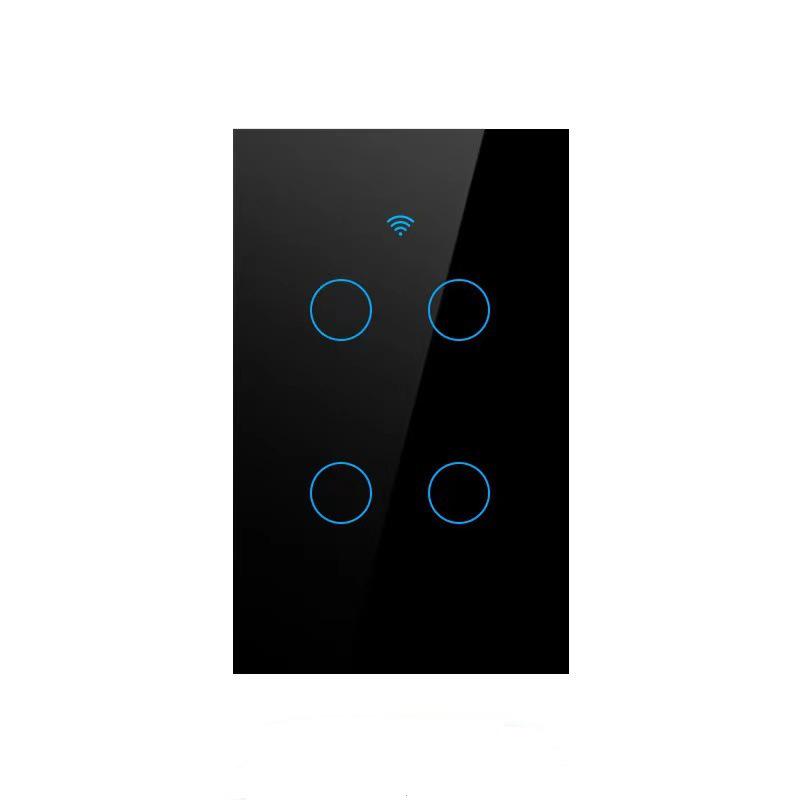 WiFi Touch Switch 120 Type: US/AU/BR Spec, 4-Way Alexa Voice-Controlled Smart Switch
WiFi Touch Switch 120 Type: US/AU/BR Spec, 4-Way Alexa Voice-Controlled Smart Switch
