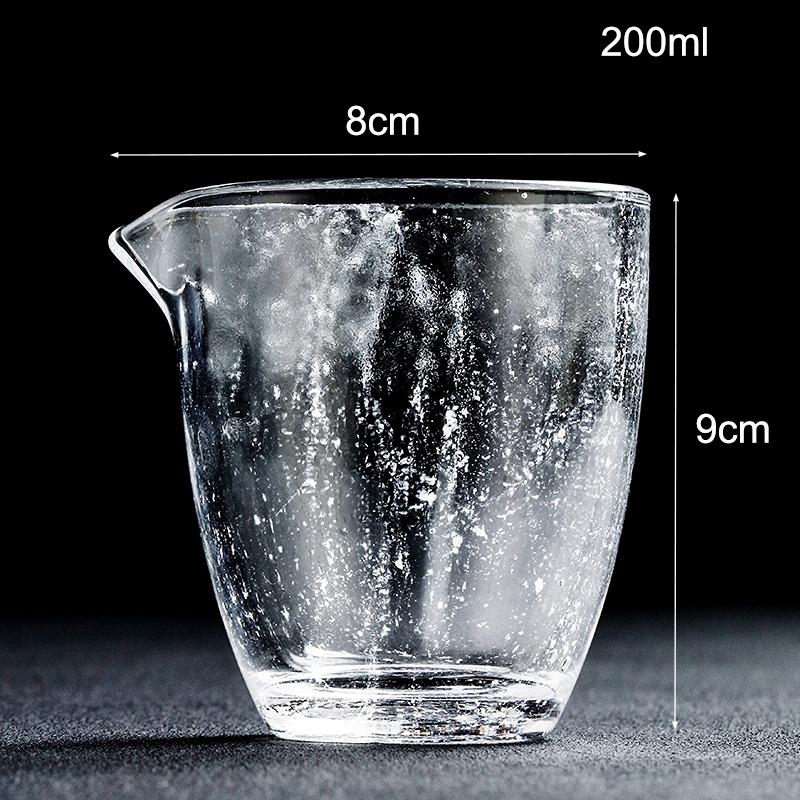 Crystal Snow Glass chaihai Tea Set Heat-resistant Thickened Non Hot Hand Pouring Tea Set Glazed Fair Cup Tea Set Gift 200ml
Crystal Snow Glass chaihai Tea Set Heat-resistant Thickened Non Hot Hand Pouring Tea Set Glazed Fair Cup Tea Set Gift 200ml