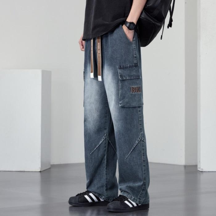 New Spring and Summer Work Jeans Men Straight Loose Casual Pants Large Size Men M
New Spring and Summer Work Jeans Men Straight Loose Casual Pants Large Size Men M