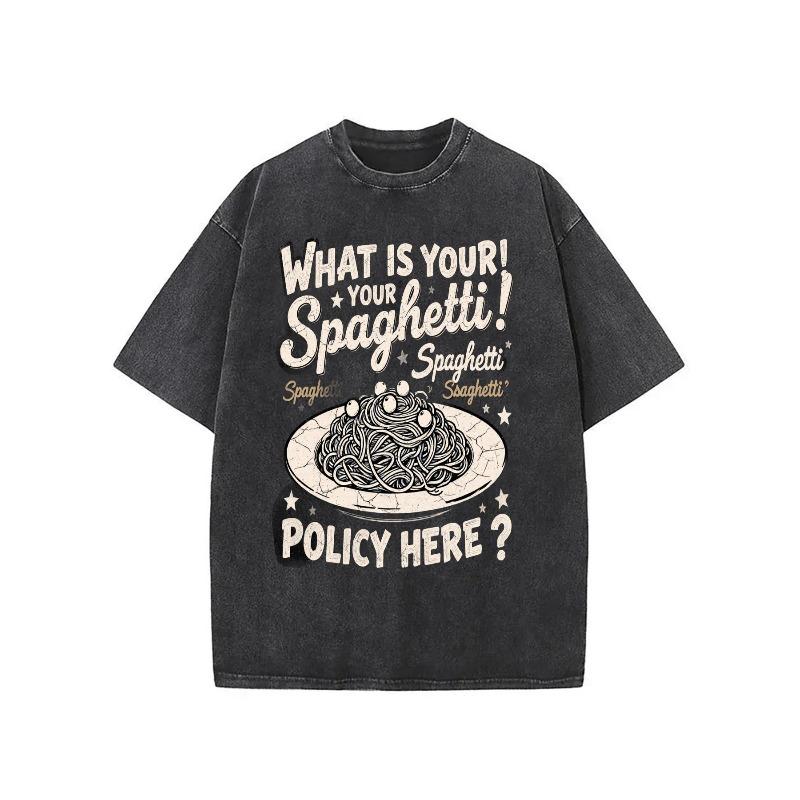 Whimsical Washed Crewneck Men S T-Shirt | Features WHAT IS YOUR! Spaghetti! , Retro Vintage Style - Perfect Casual Summer Tee,Thanksgiving S чёрный
Whimsical Washed Crewneck Men S T-Shirt | Features WHAT IS YOUR! Spaghetti! , Retro Vintage Style - Perfect Casual Summer Tee,Thanksgiving S чёрный