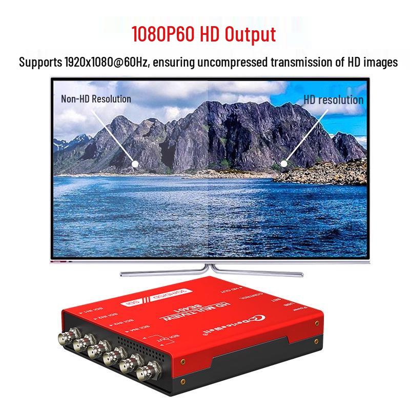 Devicewell SE401 Four-Screen Splitter, 4-Channel SDI HD Video Switcher
Devicewell SE401 Four-Screen Splitter, 4-Channel SDI HD Video Switcher