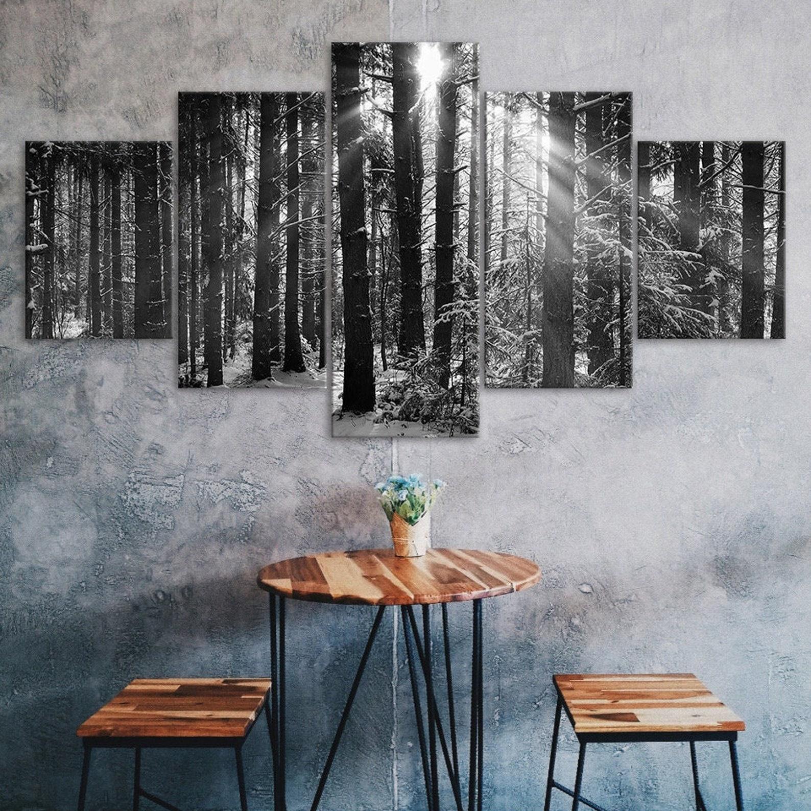 Sun Beams Forest Trees Black and White 5 Piece Canvas Wall Art Multi Panel Print Modern Nature Home Decor Picture Gift For Him Her 20X35 20X45 20X55CM
Sun Beams Forest Trees Black and White 5 Piece Canvas Wall Art Multi Panel Print Modern Nature Home Decor Picture Gift For Him Her 20X35 20X45 20X55CM