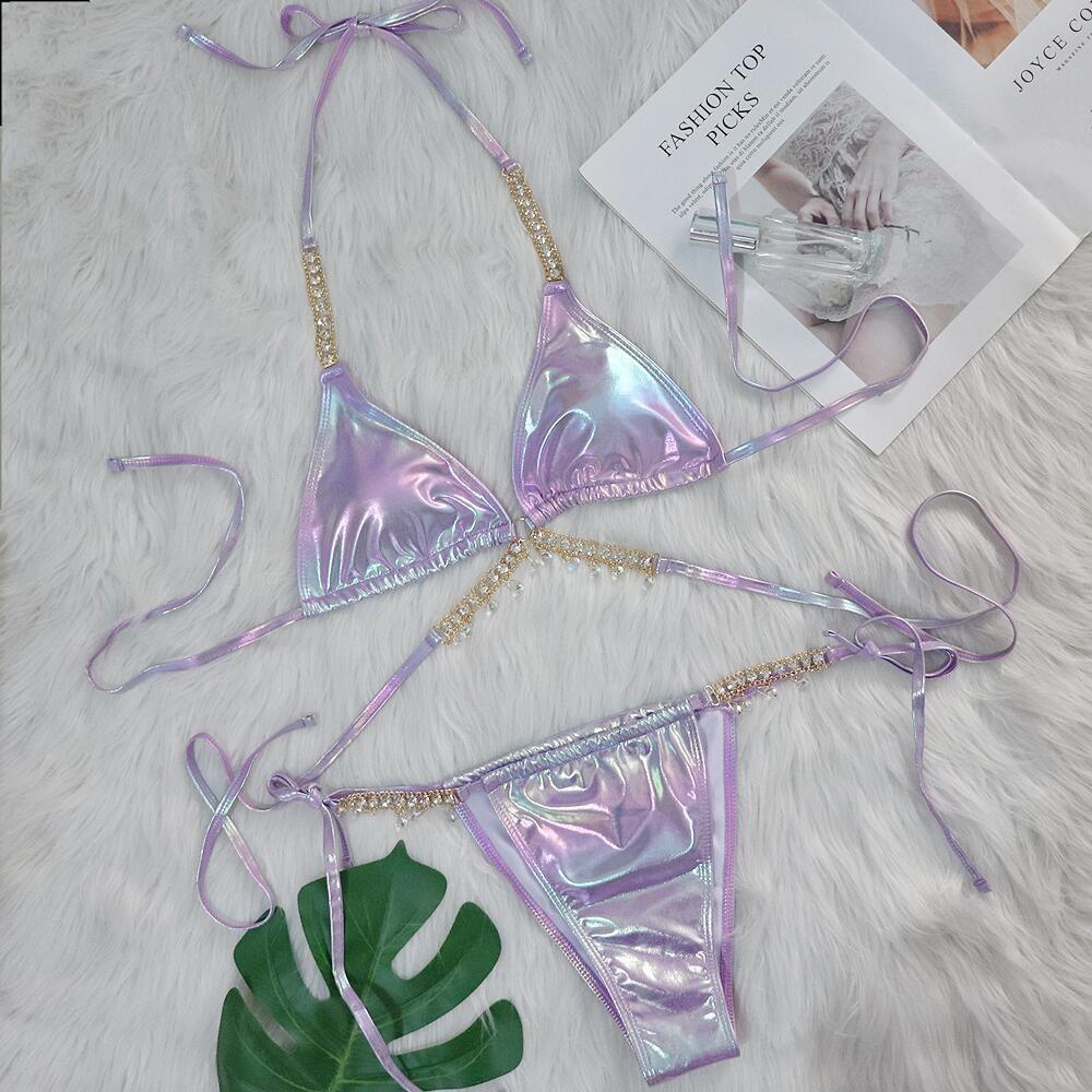 Европейский и американский купальник бикини Crystal Diamond Sexy Bronzing Straps Split L фиолетовый
Европейский и американский купальник бикини Crystal Diamond Sexy Bronzing Straps Split L фиолетовый