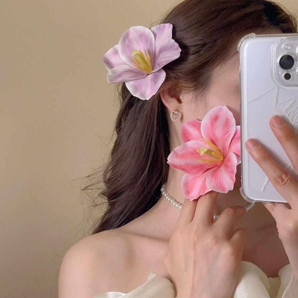 Korean Style Flower Hairpin Cloth Bohemian Style Hair Clip Cute Flower Hair Clip Beach рожевий
Korean Style Flower Hairpin Cloth Bohemian Style Hair Clip Cute Flower Hair Clip Beach рожевий