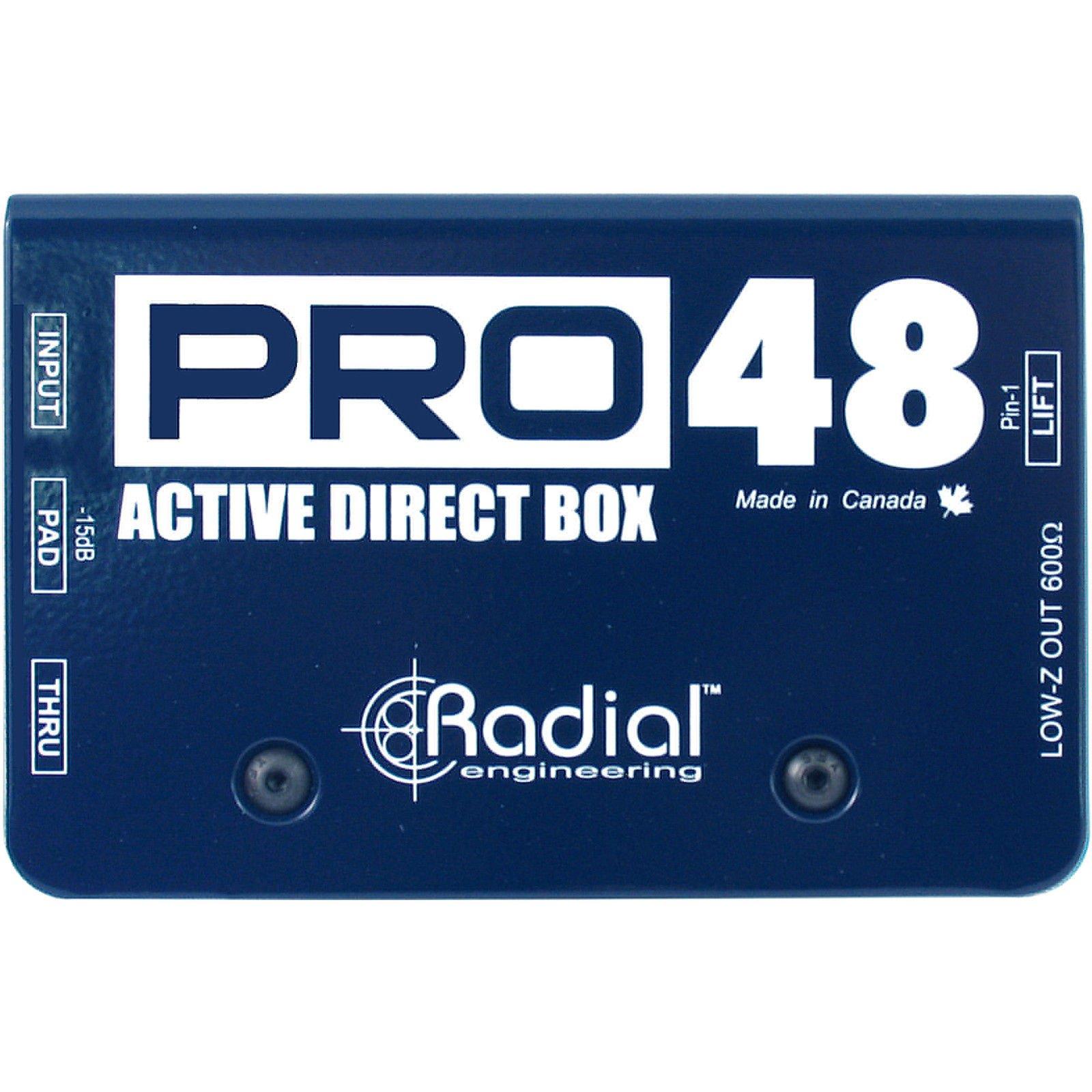 PRO48 Direct BOX Фантомный привод питания Radial DI для активных музыкальных инструментов RADIAL продукт
PRO48 Direct BOX Фантомный привод питания Radial DI для активных музыкальных инструментов RADIAL продукт