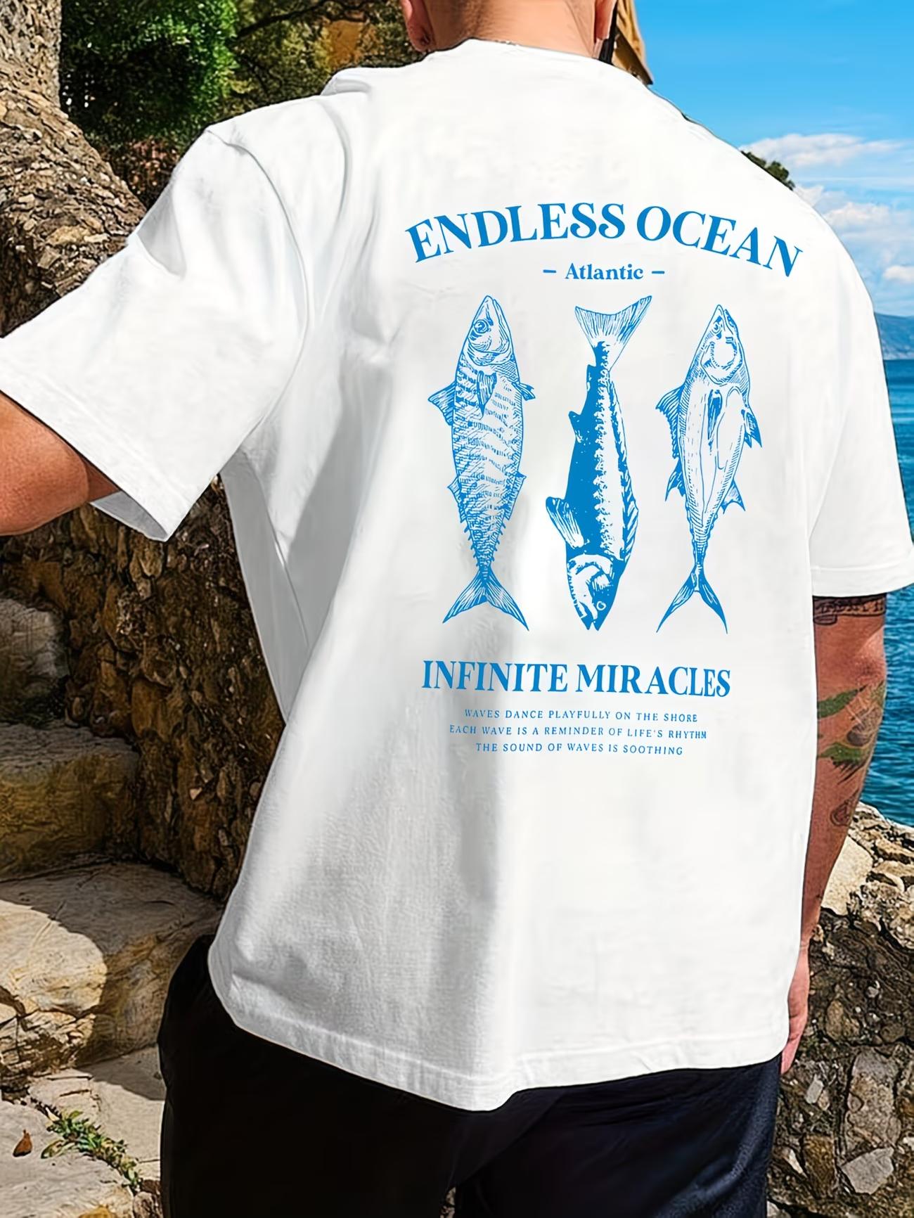 Men s Endless Ocean Atlantic Infinite Miracles Fishing Enthusiast T Shirt Cotton Tee Women Summer Oversized Loose Funny Novelty 5XL
Men s Endless Ocean Atlantic Infinite Miracles Fishing Enthusiast T Shirt Cotton Tee Women Summer Oversized Loose Funny Novelty 5XL