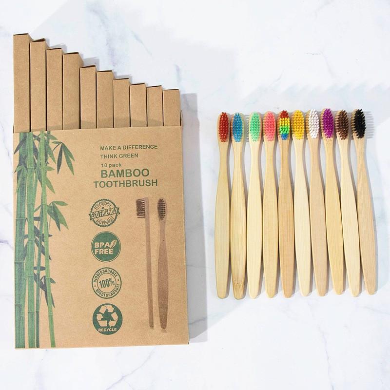 10 PCS Single Cowhide Wrapped Disposable Bamboo Toothbrush Set Natural and Environmentally Friendly Bamboo Toothbrush Tablet
10 PCS Single Cowhide Wrapped Disposable Bamboo Toothbrush Set Natural and Environmentally Friendly Bamboo Toothbrush Tablet