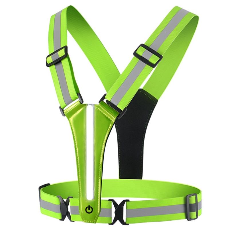 USB Rechargeable LED Safety Vest With Reflective Strips For Night Running Cycling And Dog Walking Adjustable Lightweight Design зелений
USB Rechargeable LED Safety Vest With Reflective Strips For Night Running Cycling And Dog Walking Adjustable Lightweight Design зелений