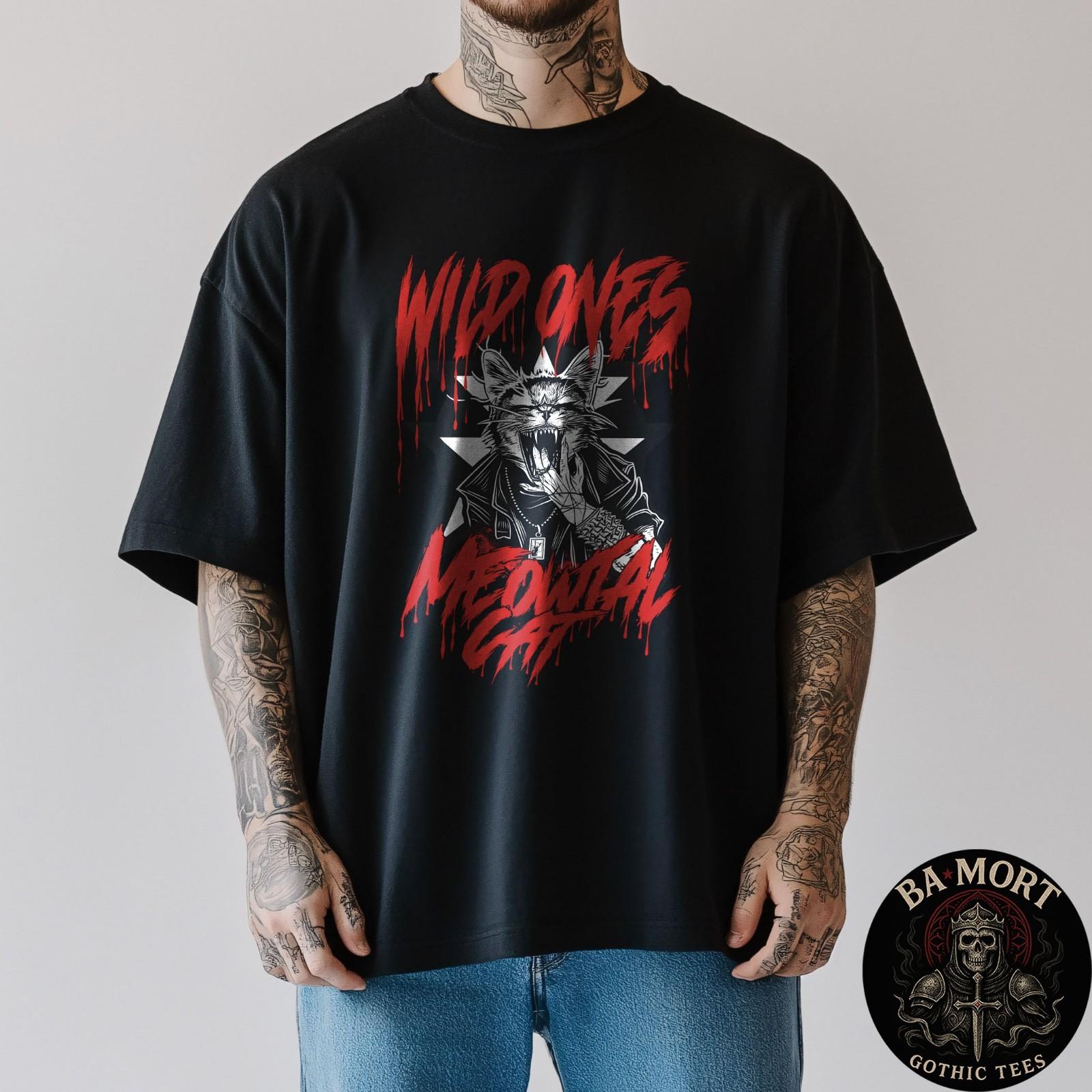 Wild Ones Meowtal Cat T-Shirt 5XL різнокольоровий
Wild Ones Meowtal Cat T-Shirt 5XL різнокольоровий