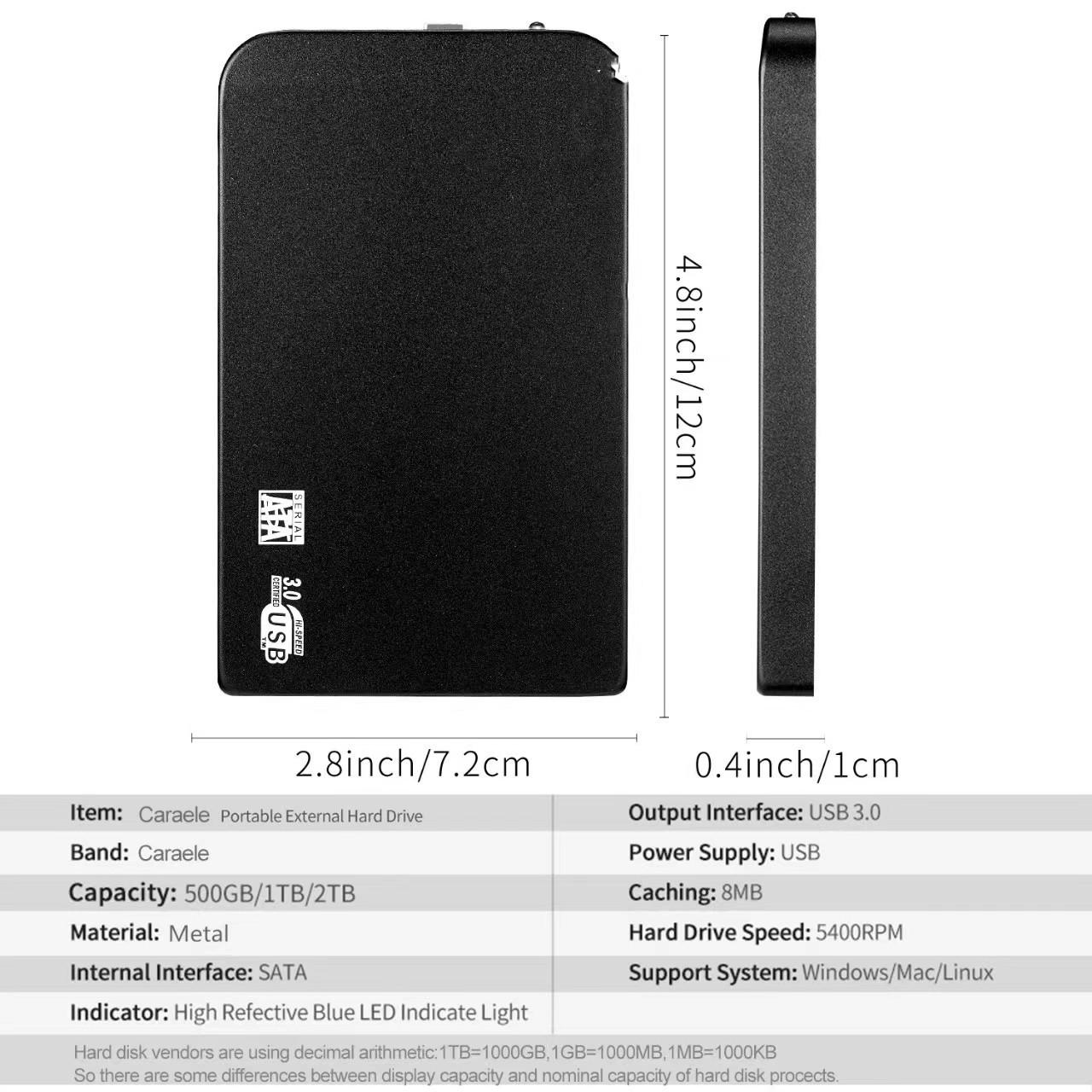 Портативний SSD великої ємності: Зовнішній жорсткий диск USB 3.0 (від 1 ТБ до 16 ТБ) 500GB синій
Портативний SSD великої ємності: Зовнішній жорсткий диск USB 3.0 (від 1 ТБ до 16 ТБ) 500GB синій