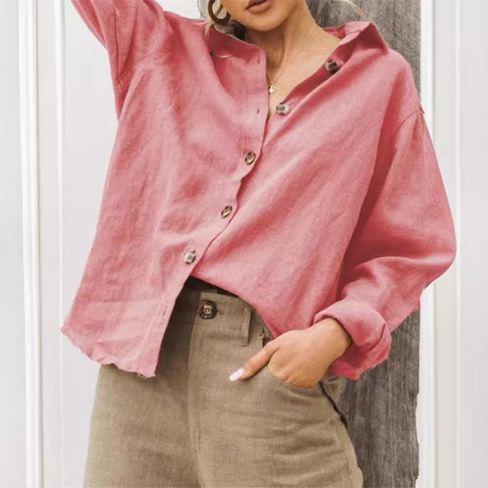 Women s Spring Summer Cotton Linen Blouse Casual Loose Lapel Long Sleeve Button Down Shirt XXXL червоний
Women s Spring Summer Cotton Linen Blouse Casual Loose Lapel Long Sleeve Button Down Shirt XXXL червоний