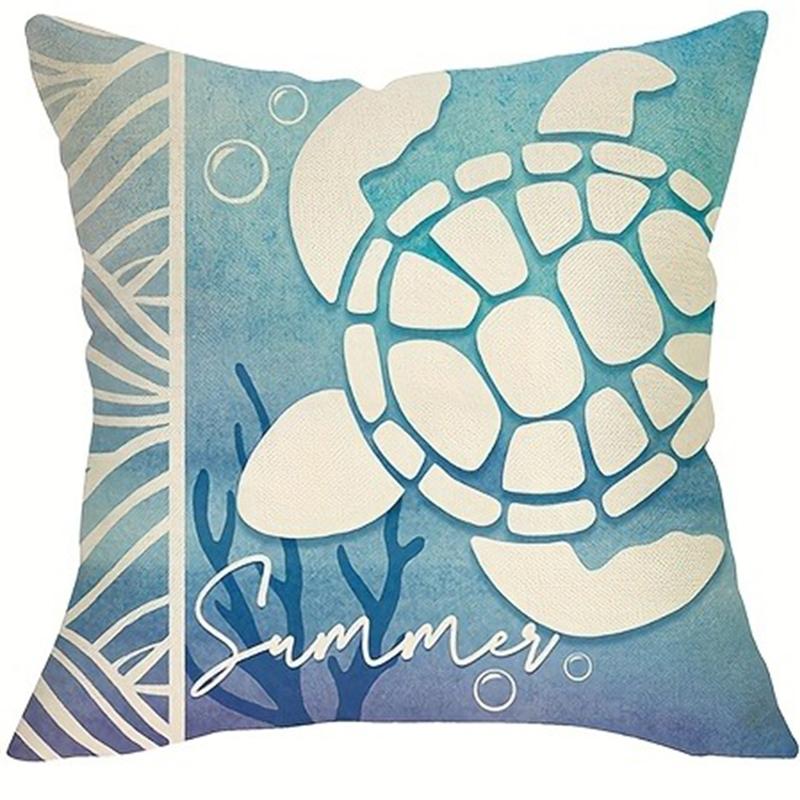 Blue Ocean Pillowcase with Turtle Shell and ScallopsSuitable for sofa car bedroom decorative cushion cover pillow cover 16x16Inch
Blue Ocean Pillowcase with Turtle Shell and ScallopsSuitable for sofa car bedroom decorative cushion cover pillow cover 16x16Inch