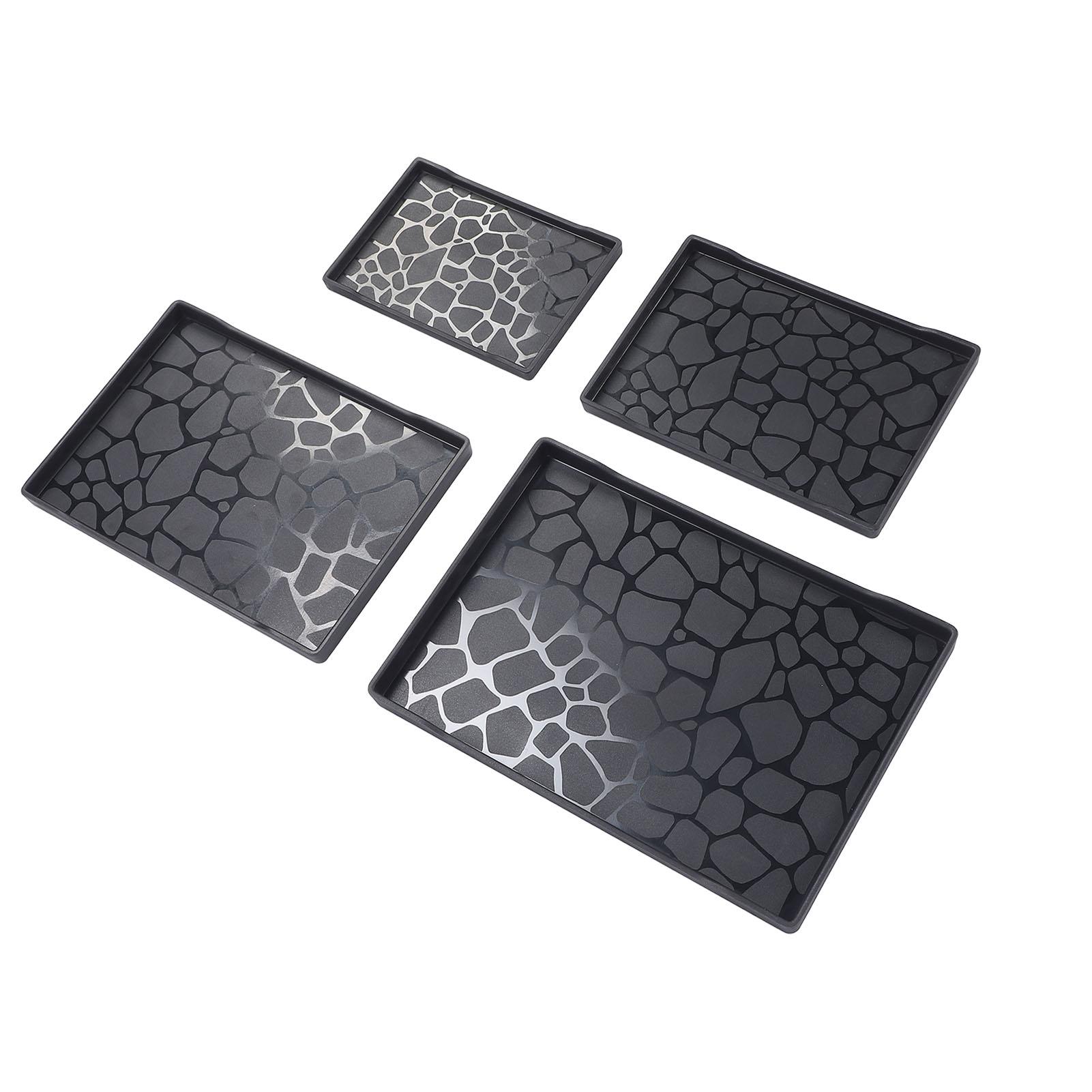 4PCS Plastic Serving Tray Lightweight Multifunction Rectangular Fruit Trays Serving Platters Set for Tea Snack
4PCS Plastic Serving Tray Lightweight Multifunction Rectangular Fruit Trays Serving Platters Set for Tea Snack