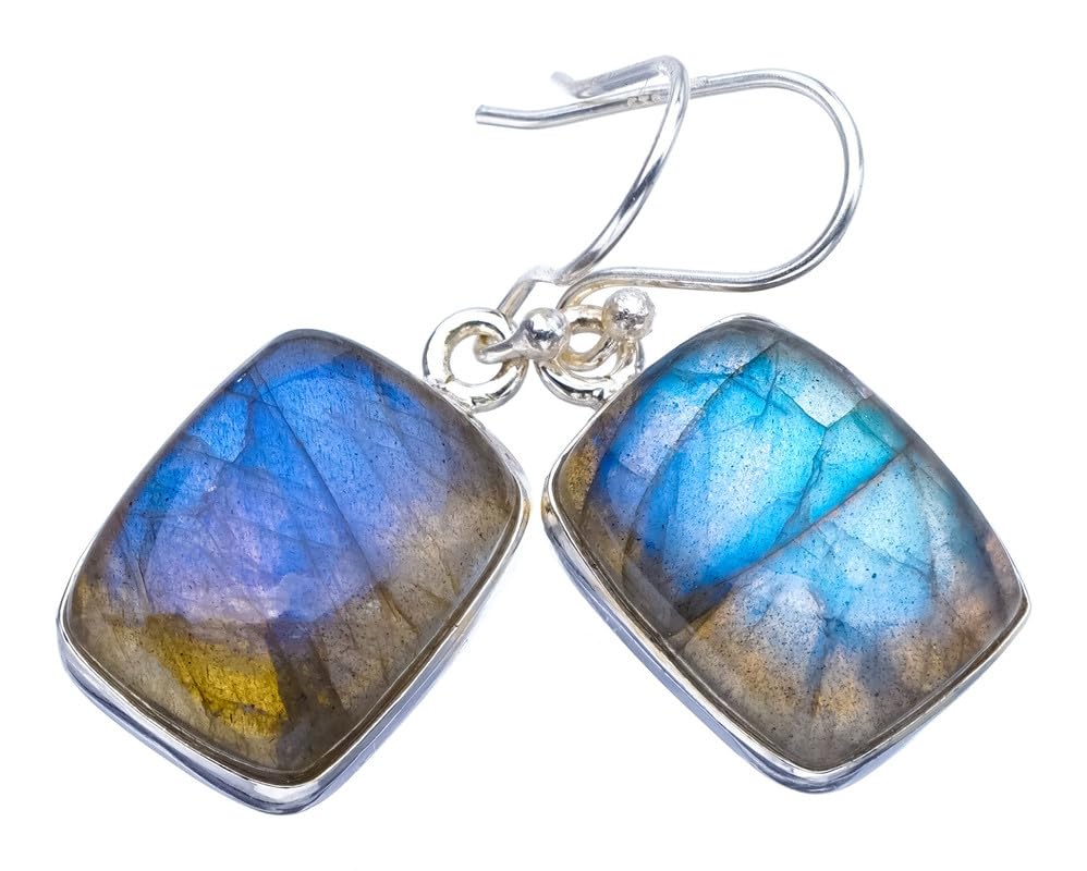StarGems® Natural Labradorite Handmade 925 Sterling Silver Earrings 1.25 F5899
StarGems® Natural Labradorite Handmade 925 Sterling Silver Earrings 1.25 F5899
