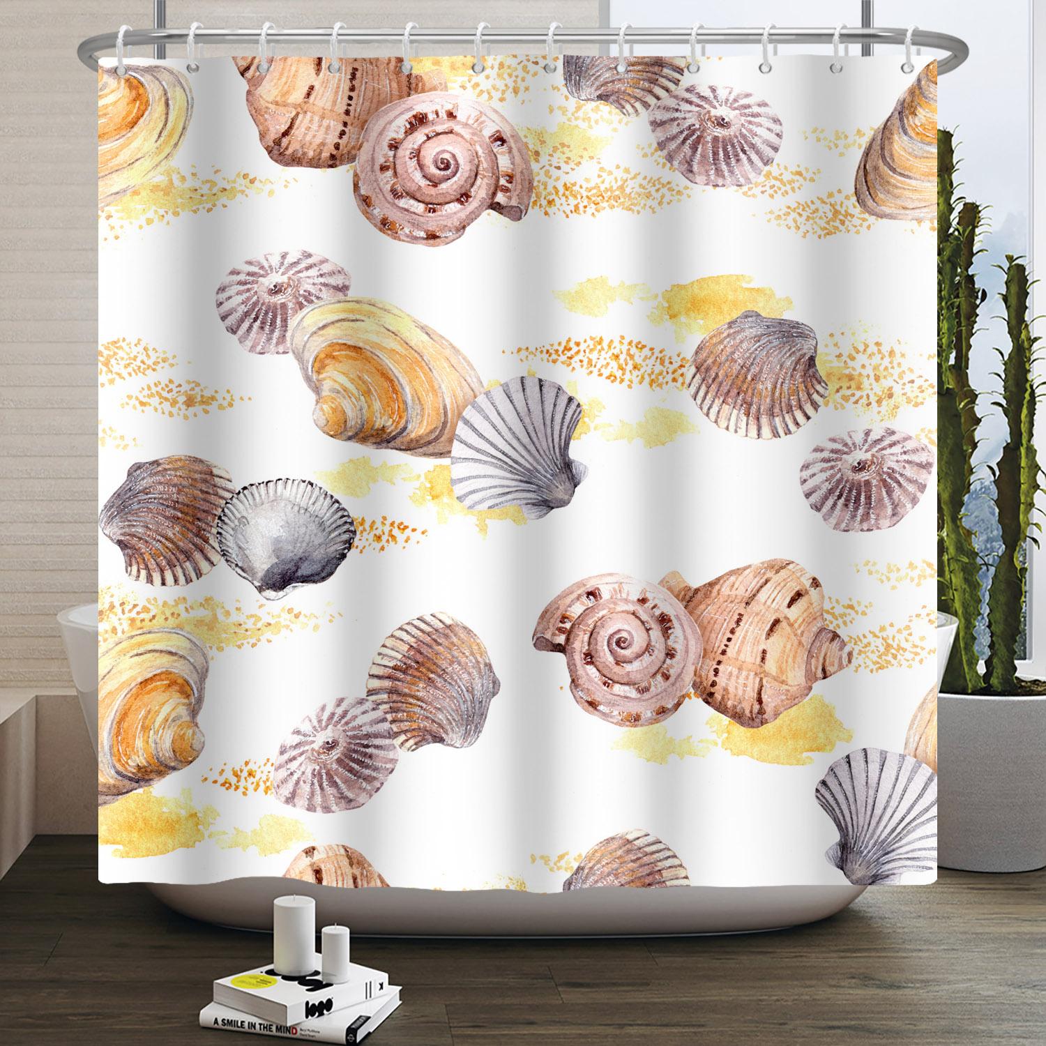 Whale Sea Animal Pattern Shower Curtain Coral Seashell Shell Bathroom Hanging Hooks Waterproof Opaque Shower Curtain W60H190(CM)-1 Pcs
Whale Sea Animal Pattern Shower Curtain Coral Seashell Shell Bathroom Hanging Hooks Waterproof Opaque Shower Curtain W60H190(CM)-1 Pcs