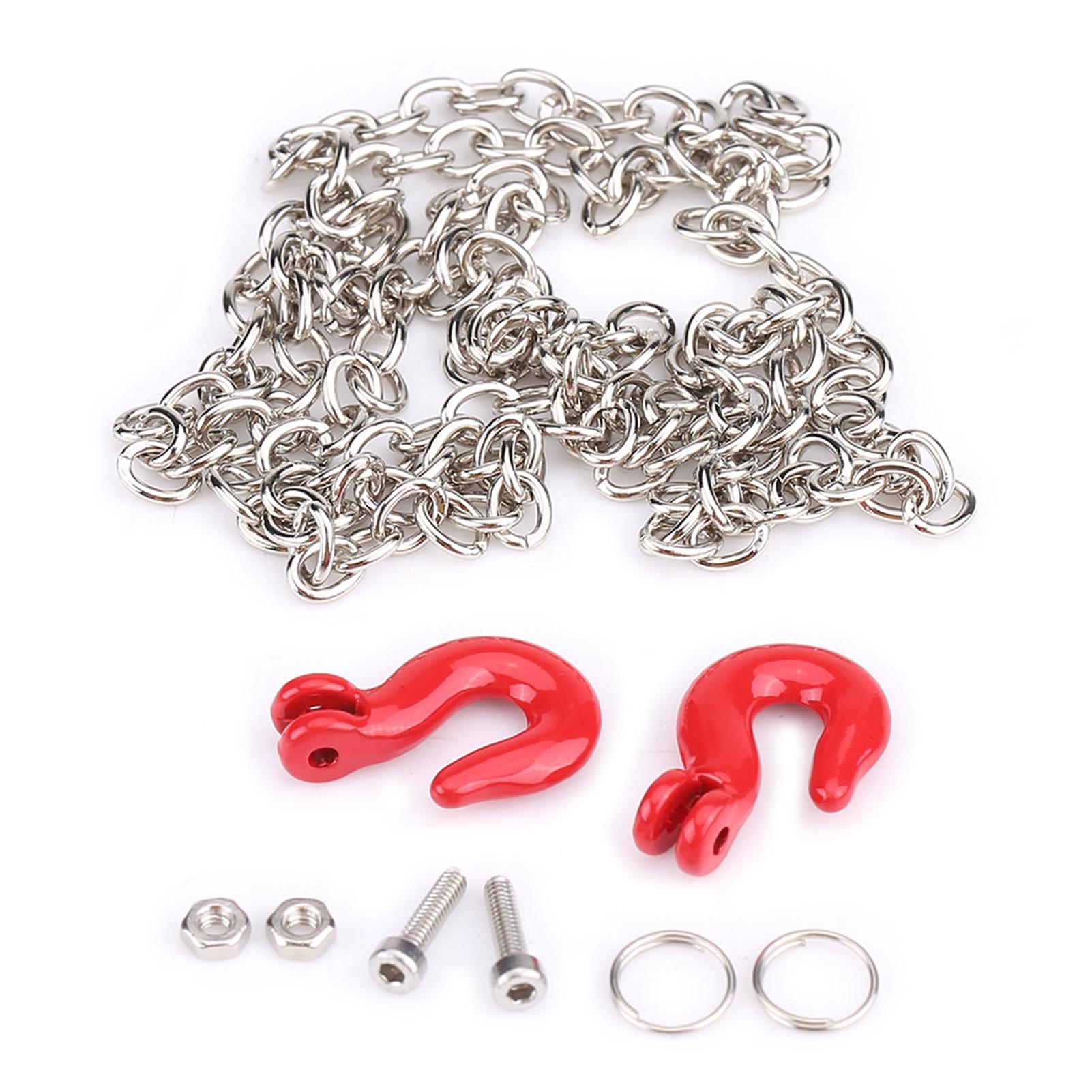 Metal RC Trailer Tow Hooks Accessories With Chain For SCX10 D90 1:10 RC Crawler Climbing Car
Metal RC Trailer Tow Hooks Accessories With Chain For SCX10 D90 1:10 RC Crawler Climbing Car