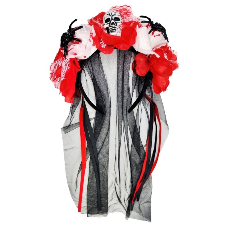 Halloween Headwear Arachnid Wraith Head Flower Ribbon Headdress For Women Girls Kids Cosplay Clothing Accessory красный/белый
Halloween Headwear Arachnid Wraith Head Flower Ribbon Headdress For Women Girls Kids Cosplay Clothing Accessory красный/белый