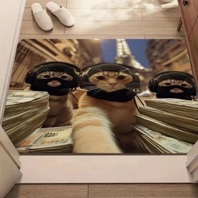 Cool Gangster Cat Print Rectangle Carpet Funny Hip Hop Pet Home Decor Mat Non Slip Floor Rug Entryway Doormat Money Design 40x60cm
Cool Gangster Cat Print Rectangle Carpet Funny Hip Hop Pet Home Decor Mat Non Slip Floor Rug Entryway Doormat Money Design 40x60cm