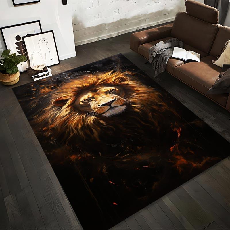 Realistic Lion Portrait Carpet with Fiery Background for Living Room Suitable for use as an anti-slip for living room bedroom sofas 40x60cm( 15x23in )
Realistic Lion Portrait Carpet with Fiery Background for Living Room Suitable for use as an anti-slip for living room bedroom sofas 40x60cm( 15x23in )