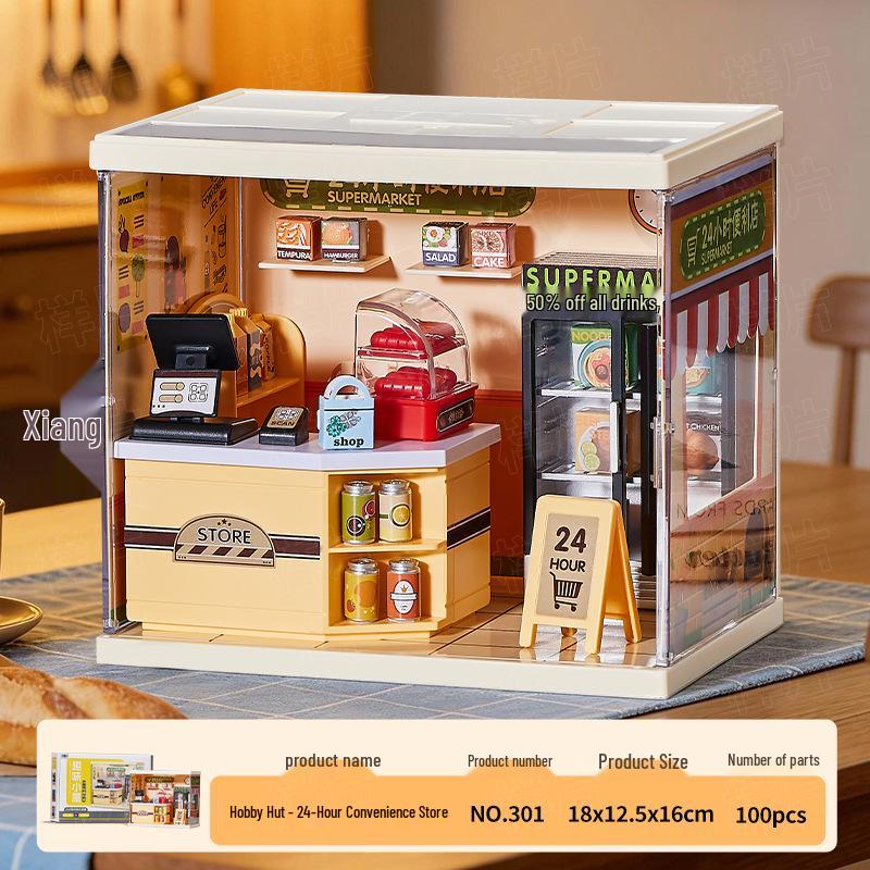 Kids DIY 3D Micro Space Scene House: Kitchen, Cafe, Milk Tea, Convenience Store Puzzle Toy
Kids DIY 3D Micro Space Scene House: Kitchen, Cafe, Milk Tea, Convenience Store Puzzle Toy