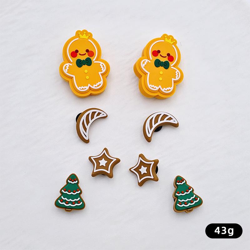Пряничные елочные шармы для обуви - 3D DIY Съемный мультяшный декор
Пряничные елочные шармы для обуви - 3D DIY Съемный мультяшный декор