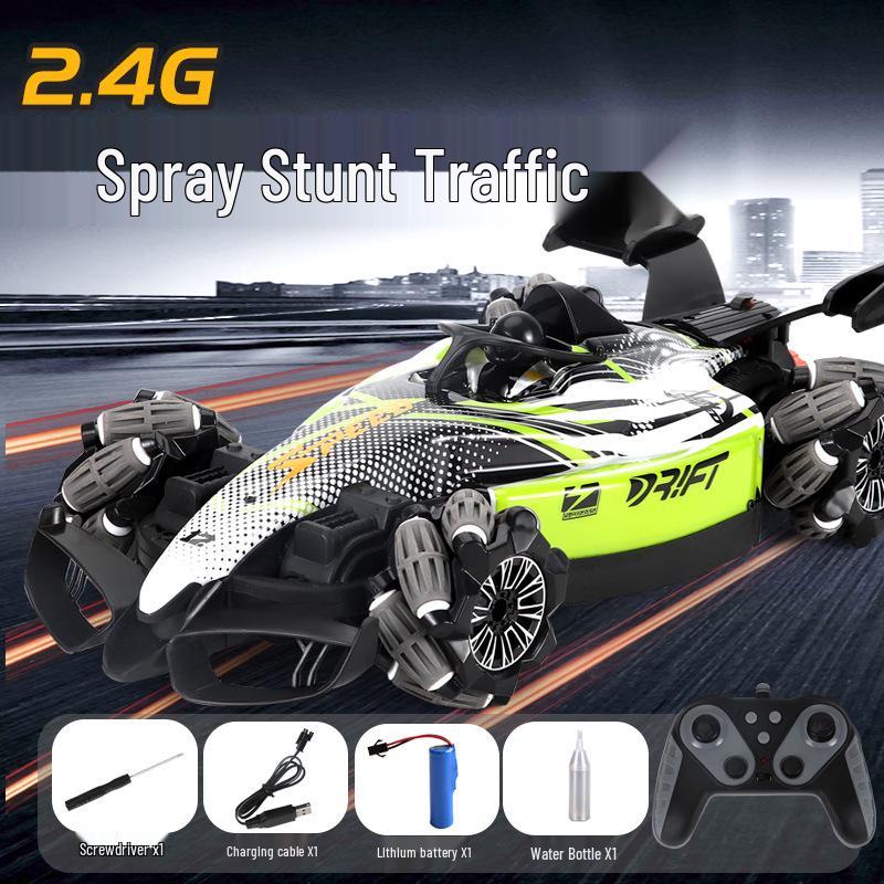 Cross-Border Wireless RC Car: Four-Wheel Drive Drift, Spray, Stunt Racing Toy for Boys.
Cross-Border Wireless RC Car: Four-Wheel Drive Drift, Spray, Stunt Racing Toy for Boys.