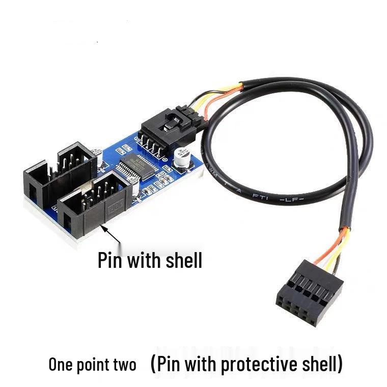 USB 2.0 DuPont Подовжувач: 9-піновий роз єм на подвійний 9-піновий, сплітер один-до-чотирьох для материнських плат комп ютера
USB 2.0 DuPont Подовжувач: 9-піновий роз єм на подвійний 9-піновий, сплітер один-до-чотирьох для материнських плат комп ютера