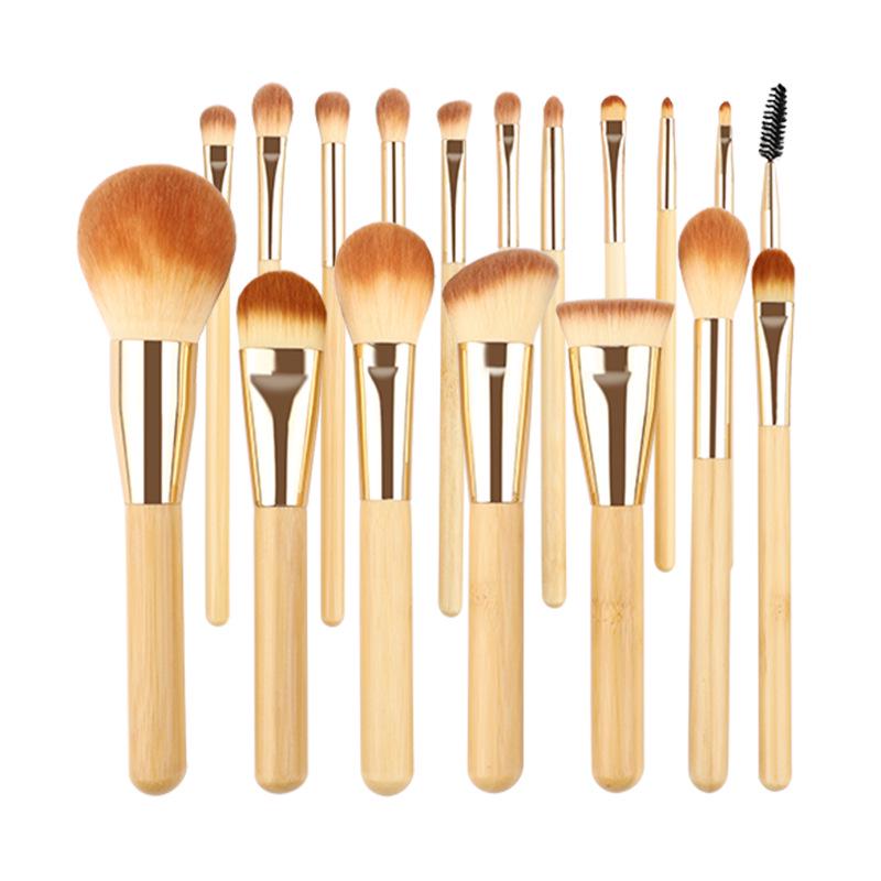 18-Piece Bamboo Makeup Brush Set with Soft Bristles: Powder, Concealer, Eyebrow, and Blush Brushes Included
18-Piece Bamboo Makeup Brush Set with Soft Bristles: Powder, Concealer, Eyebrow, and Blush Brushes Included