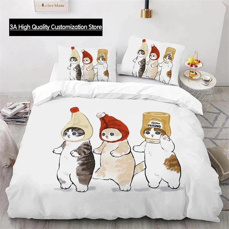 Cute Kitten Duvet Cover Pillow Case Mofusand Anime Shark Cat Bedding Set Single Double Queen Size Teen Gift Room Decor 3Pcs Set 220*240cm 3pcs
Cute Kitten Duvet Cover Pillow Case Mofusand Anime Shark Cat Bedding Set Single Double Queen Size Teen Gift Room Decor 3Pcs Set 220*240cm 3pcs