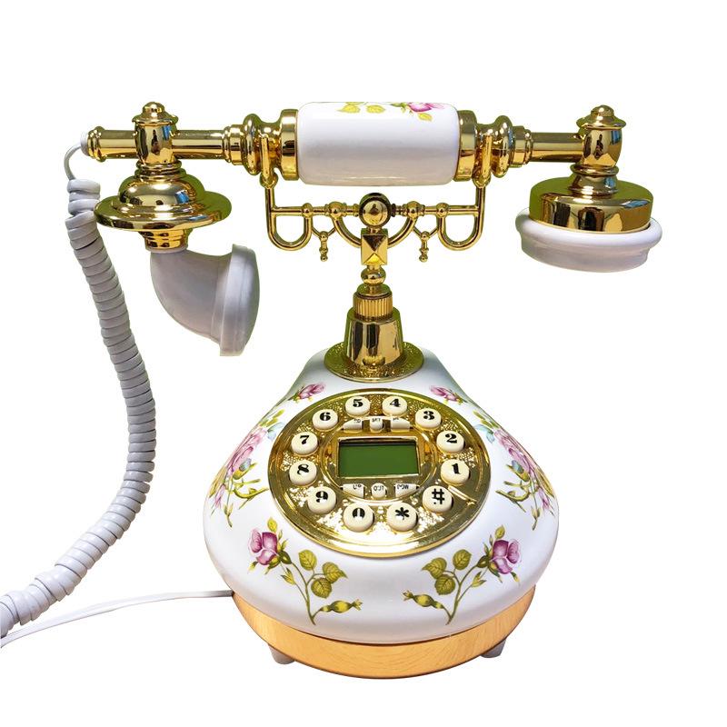European Vintage Ceramic Landline Phone - Antique Style
European Vintage Ceramic Landline Phone - Antique Style