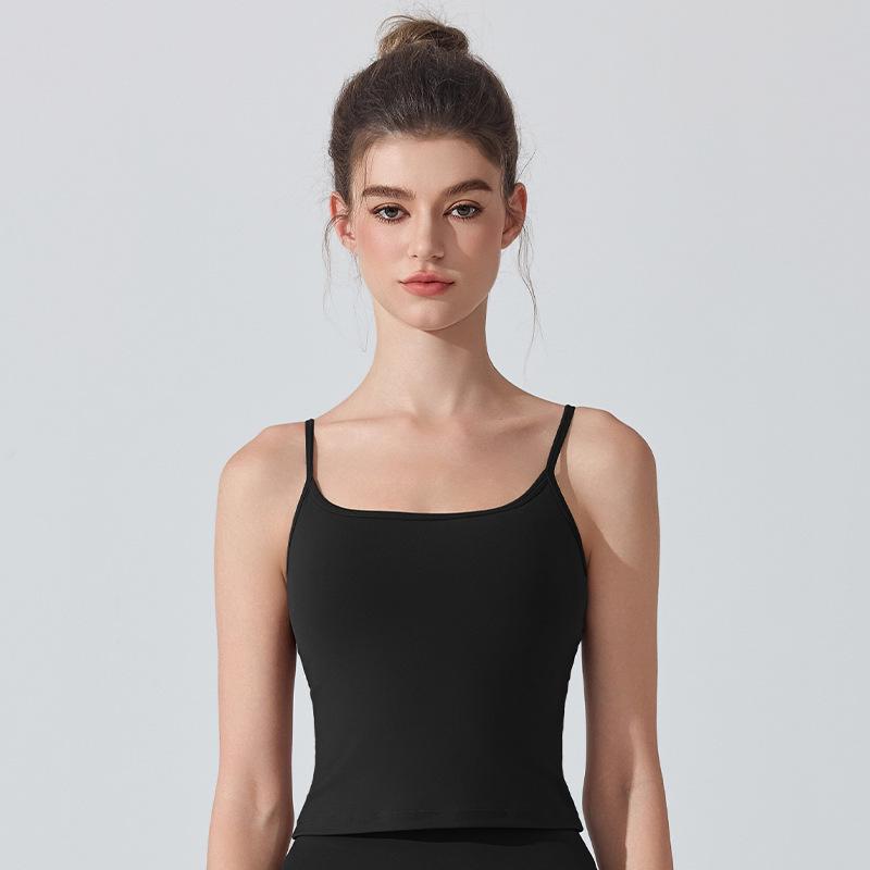 Cross-Back Yoga Vest with Chest Pads, Slimming & Antibacterial, Seamless Strappy Back Inner Layer for Fitness & Pilates L чорний
Cross-Back Yoga Vest with Chest Pads, Slimming & Antibacterial, Seamless Strappy Back Inner Layer for Fitness & Pilates L чорний
