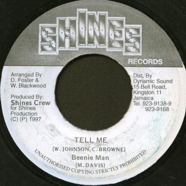 7inch Record BEENIE MAN - Tell Me NONE Shines Records 1997 Jamaica Reggae, Ska & Dub Used
7inch Record BEENIE MAN - Tell Me NONE Shines Records 1997 Jamaica Reggae, Ska & Dub Used