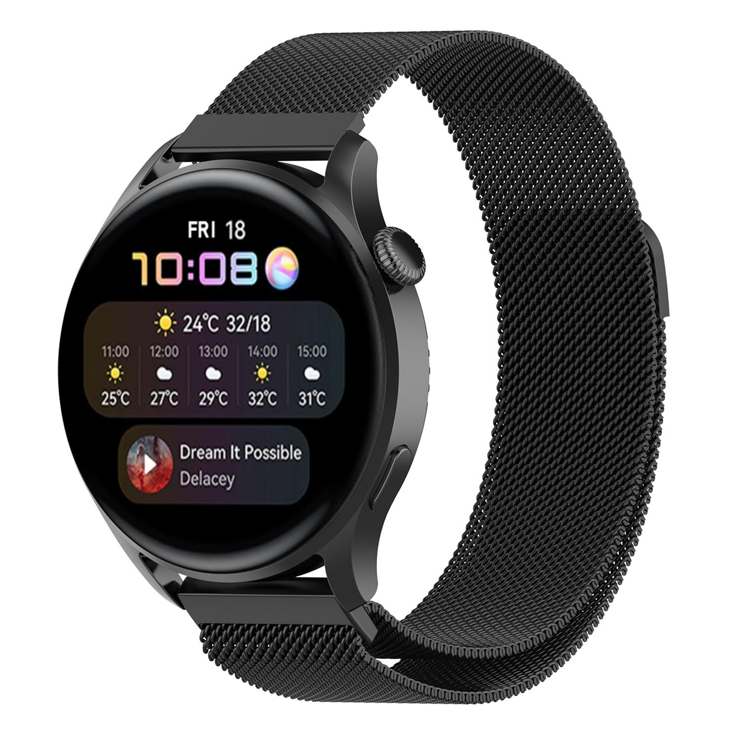 20mm Stainless Steel Adjustable Buckle Milanese Watch Strap Wrist Band Replacement for Huawei Watch GT 3 42mm Black
20mm Stainless Steel Adjustable Buckle Milanese Watch Strap Wrist Band Replacement for Huawei Watch GT 3 42mm Black