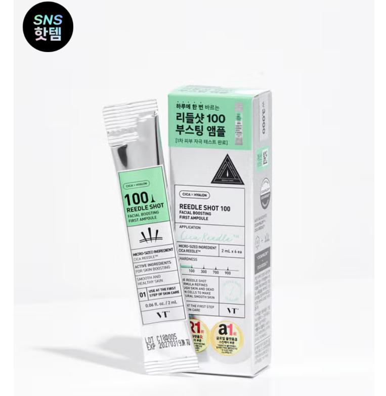 VT Reedle Shot 100 Ampoule Set | Micro-Needle Booster for Smooth & Radiant Skin 2ml x 6ea
VT Reedle Shot 100 Ampoule Set | Micro-Needle Booster for Smooth & Radiant Skin 2ml x 6ea