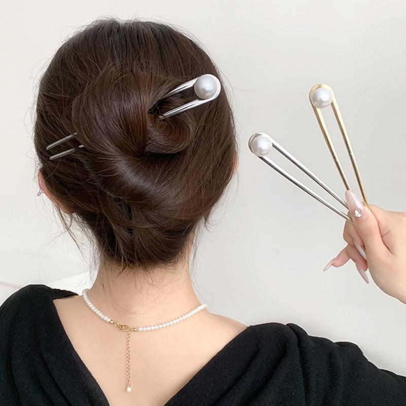 Simple Imitation Pearl Hair Sticks Elegant U-Shape Metal Hairpins for Women Girls Fashion Bun Styling Tools Hair Accessories
Simple Imitation Pearl Hair Sticks Elegant U-Shape Metal Hairpins for Women Girls Fashion Bun Styling Tools Hair Accessories