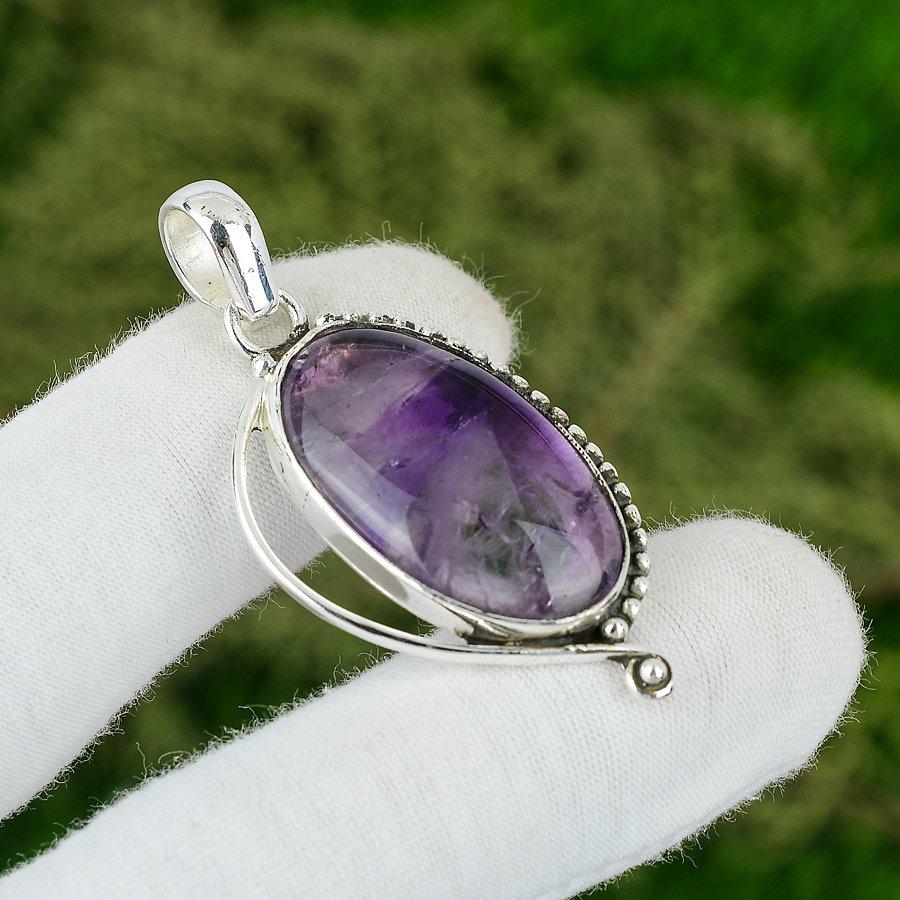 Звездный Аметист Драгоценный камень Этнический Юбилейный Кулон Ювелирное изделие Серебро 925 пробы
Звездный Аметист Драгоценный камень Этнический Юбилейный Кулон Ювелирное изделие Серебро 925 пробы