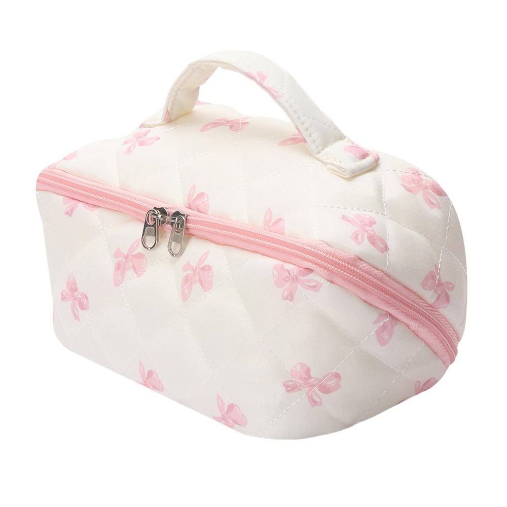 Fashion Quilted Makeup Bag Floral Print Large Capacity Travel Toiletry Bag Wide Open Zipper Handbag for Women
Fashion Quilted Makeup Bag Floral Print Large Capacity Travel Toiletry Bag Wide Open Zipper Handbag for Women