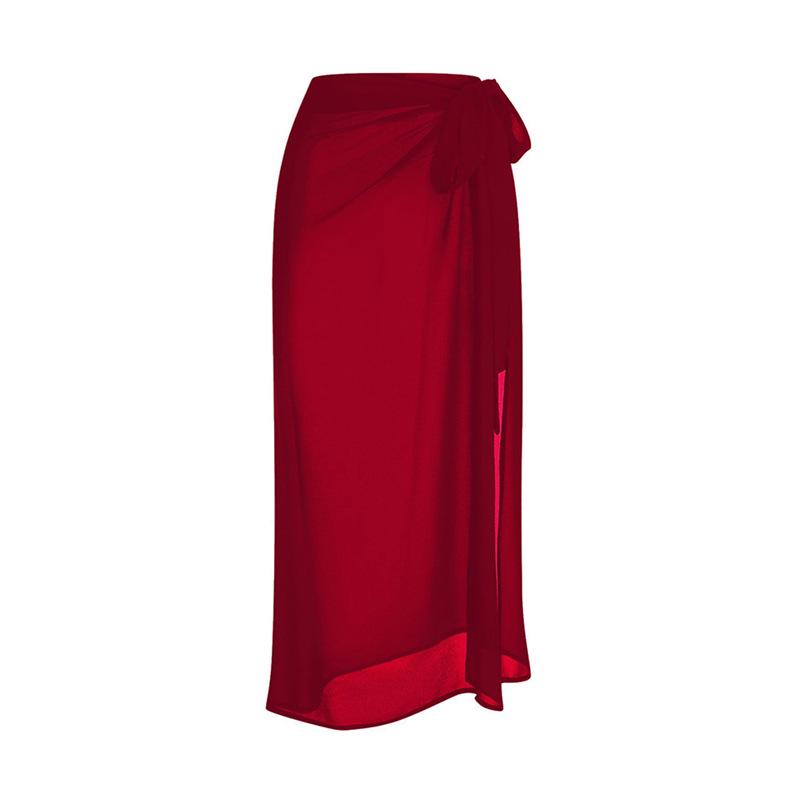 European & American High-End Women s Midi Solid Color Tie-Up Beach Skirt One Size червоний
European & American High-End Women s Midi Solid Color Tie-Up Beach Skirt One Size червоний
