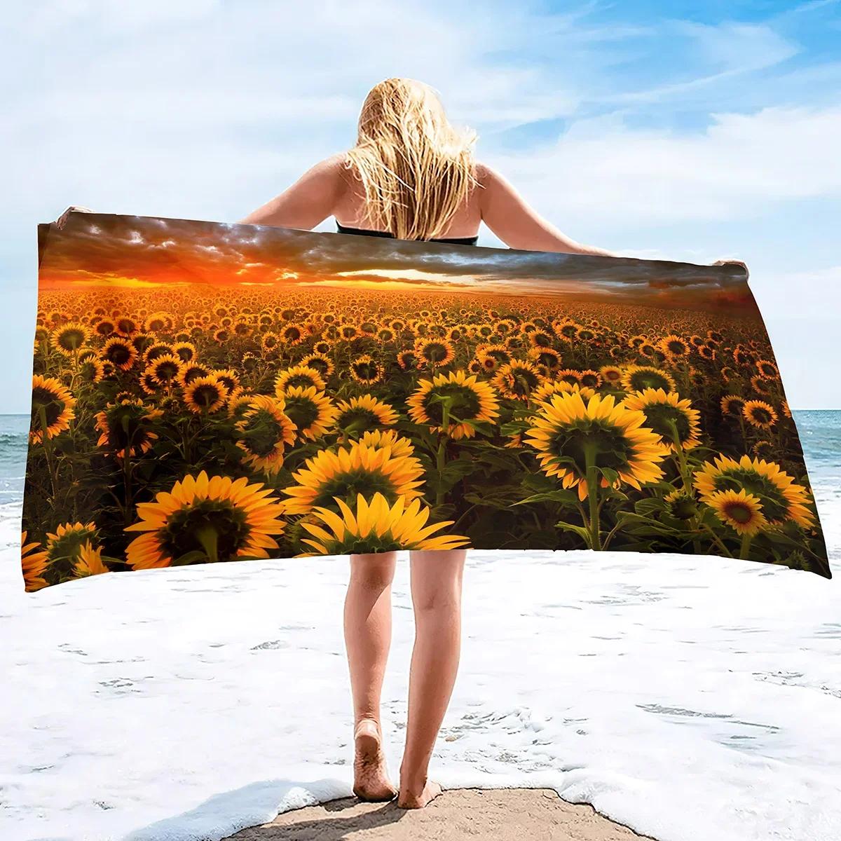 Sunflower Oversized Sand Free Beach Towel Large Quick Dry Beach Towels Bath Beach Pool Gym Travel Bath Towel for Swimming Sports W40*H60(CM)
Sunflower Oversized Sand Free Beach Towel Large Quick Dry Beach Towels Bath Beach Pool Gym Travel Bath Towel for Swimming Sports W40*H60(CM)