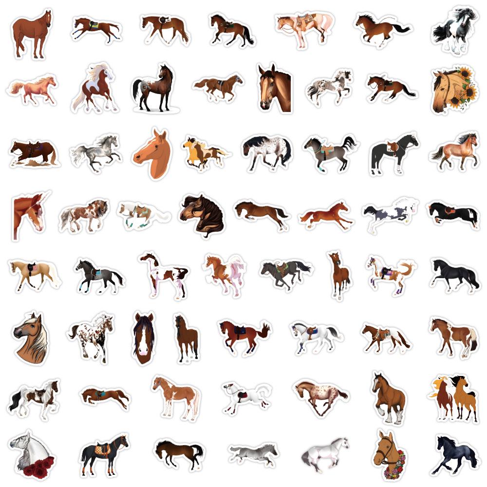 60 Cartoon Animal Horse Stickers - Waterproof for Journals, Water Bottles, and Computers
60 Cartoon Animal Horse Stickers - Waterproof for Journals, Water Bottles, and Computers